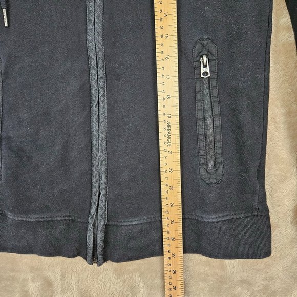 Triple Five Soul NYC 555 Full Zip Hoodie Pockets Men's Size S Long Sleeve Black - Picture 4 of 10